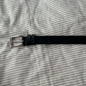 Men's Black Leather Belt